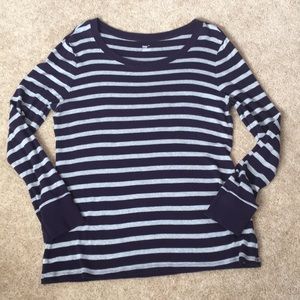 Gap XL stripe super soft long sleeve shirt